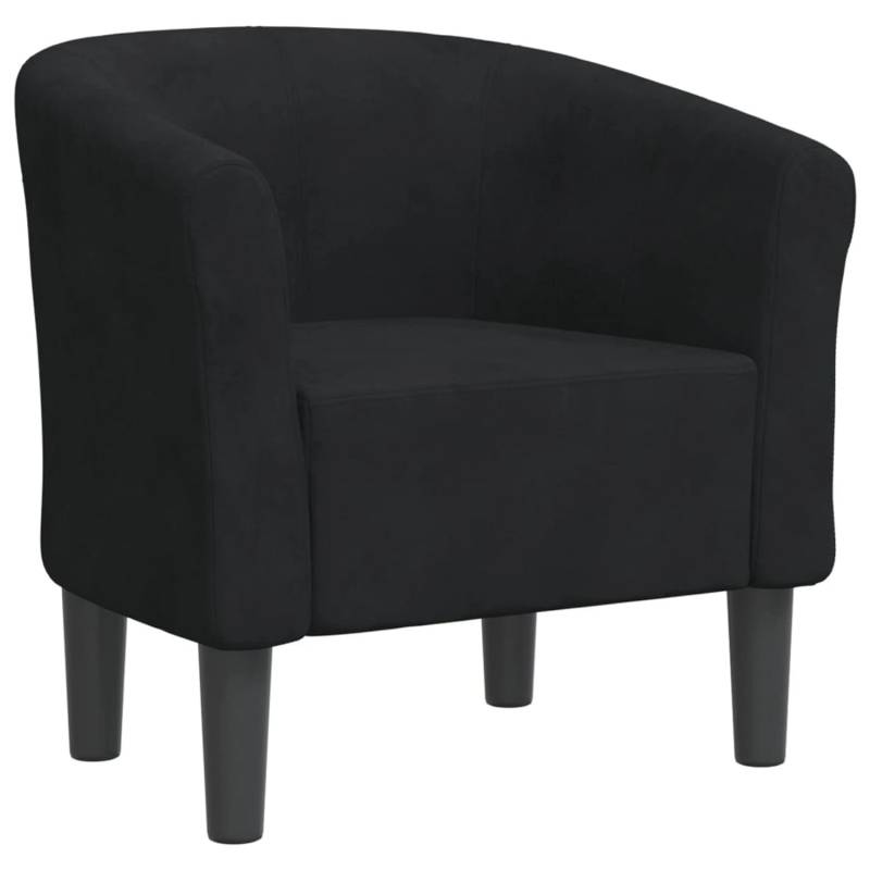 vidaXL Clubsessel Schwarz Samt von VIDAXL