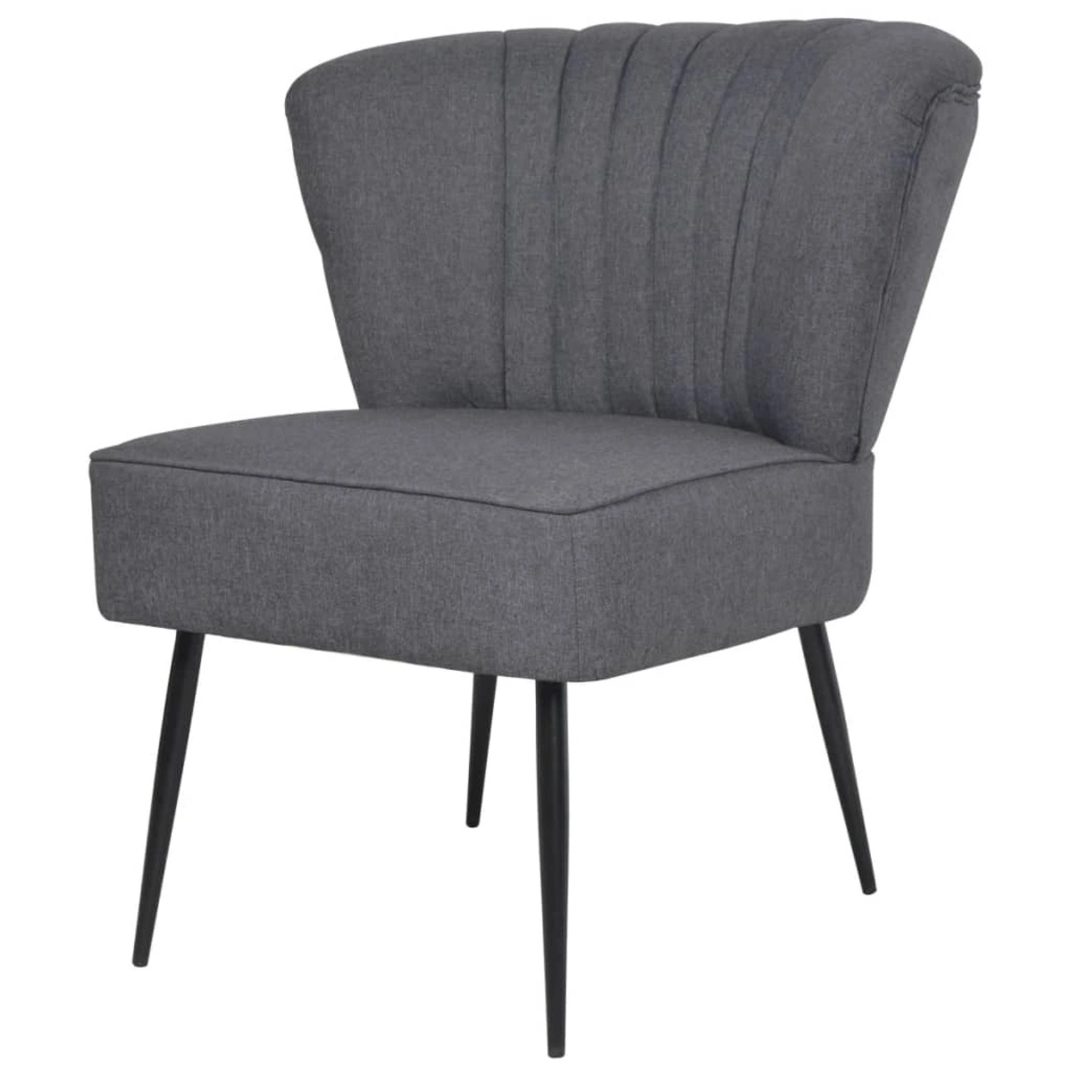 vidaXL Cocktailstuhl Dunkelgrau Stoff von VIDAXL