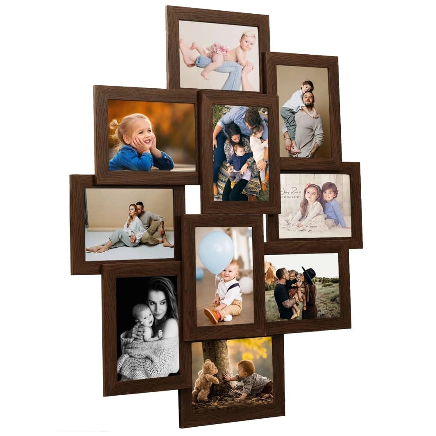vidaXL Collage Bilderrahmen für 10x10x15 cm Fotos Dunkelbraun MDF vidaXL Collage Bilderrahmen für 10x10x15 cm Fotos Dunkelbraun MDF von VIDAXL