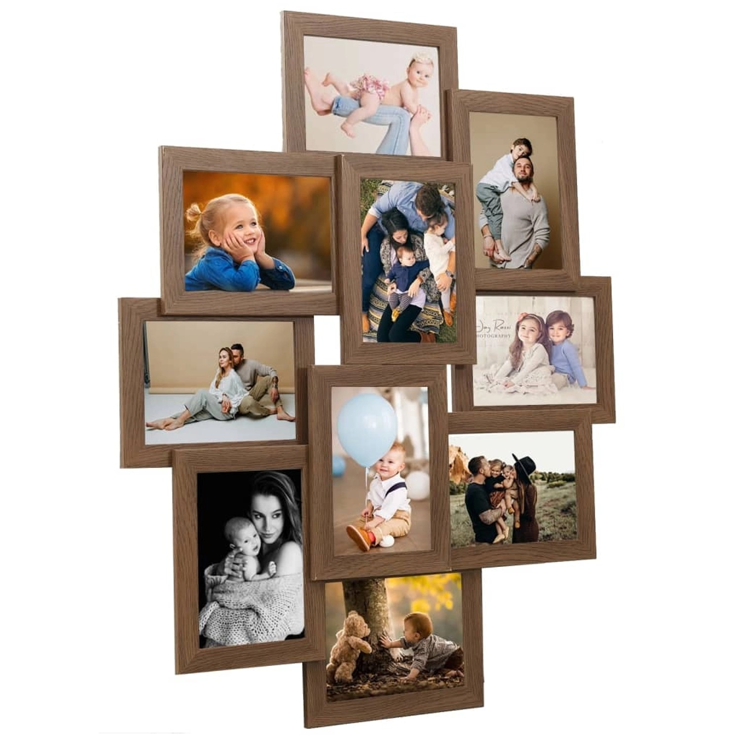 vidaXL Collage Bilderrahmen für 10x10x15 cm Fotos Hellbraun MDF vidaXL Collage Bilderrahmen für 10x10x15 cm Fotos Hellbraun MDF von VIDAXL