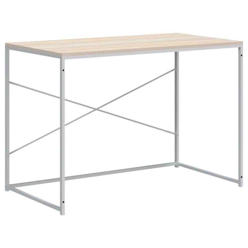 vidaXL Computertisch Weiß und Eiche-Optik 110x60x70 cm Holzwerkstoff 30210 vidaXL Computertisch Weiß und Eiche-Optik 110x60x70 cm Holzwerkstoff 30210 von VIDAXL