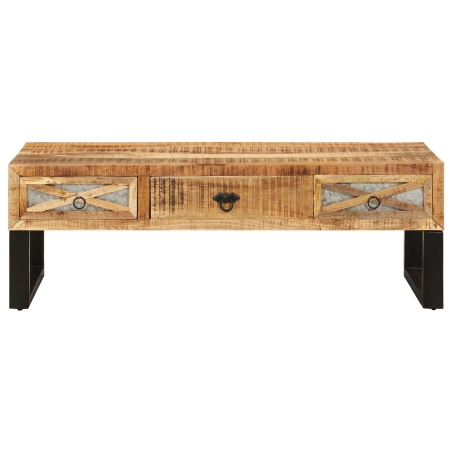 vidaXL Couchtisch 110 x 50 x 38 cm Massivholz Mango von VIDAXL
