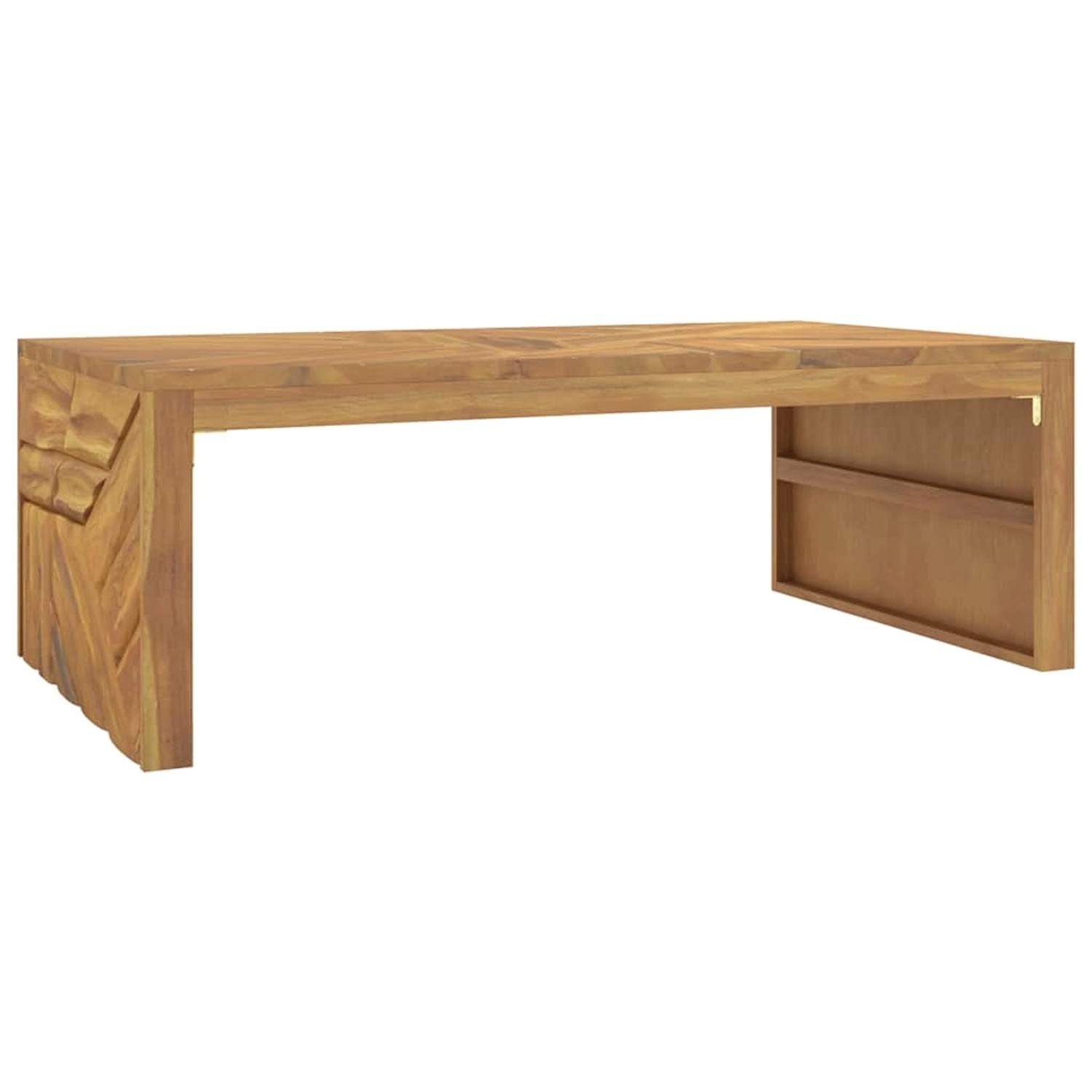 vidaXL Couchtisch 110x60x38 cm Massivholz Teak 4009315 vidaXL Couchtisch 110x60x38 cm Massivholz Teak 4009315 von VIDAXL