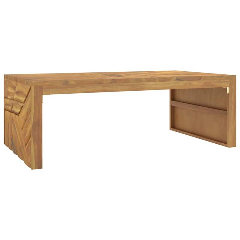 vidaXL Couchtisch 110x60x38 cm Massivholz Teak 4009315 von VIDAXL