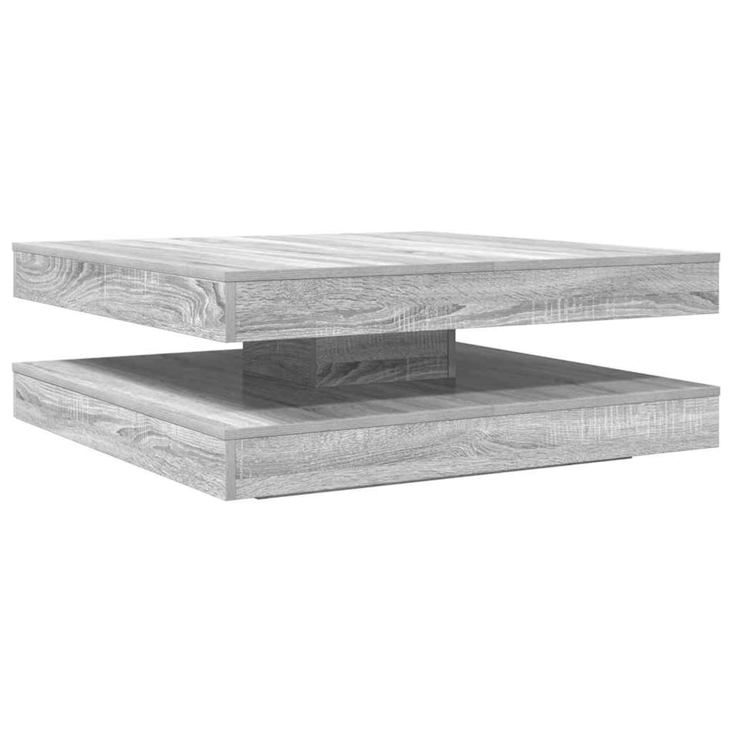 vidaXL Couchtisch 360-Grad Drehbar Grau Sonoma 90x90x34,5 cm 3321356 vidaXL Couchtisch 360-Grad Drehbar Grau Sonoma 90x90x34,5 cm 3321356 von VIDAXL