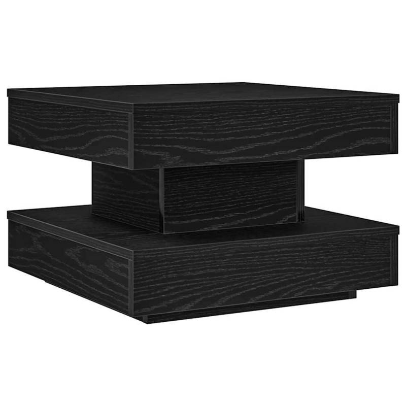 vidaXL Couchtisch 360-Grad Drehbar Schwarz 50x50x34,5 cm 858471 von VIDAXL