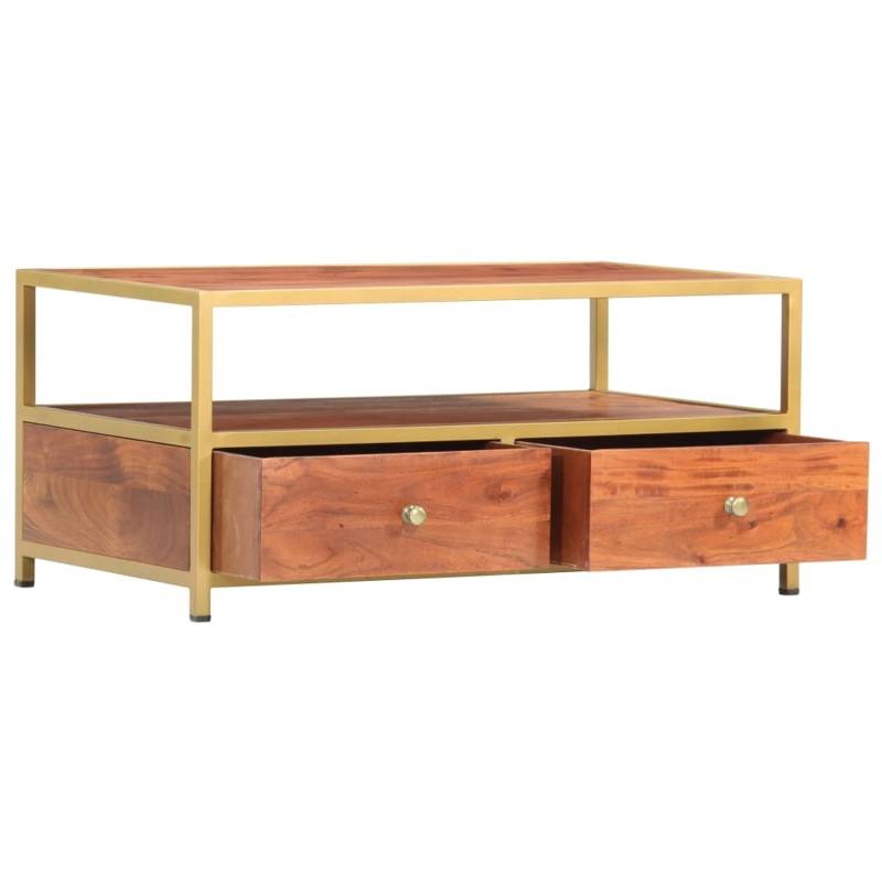 vidaXL Couchtisch 90 x 50 x 40 cm Massivholz Akazie von VIDAXL