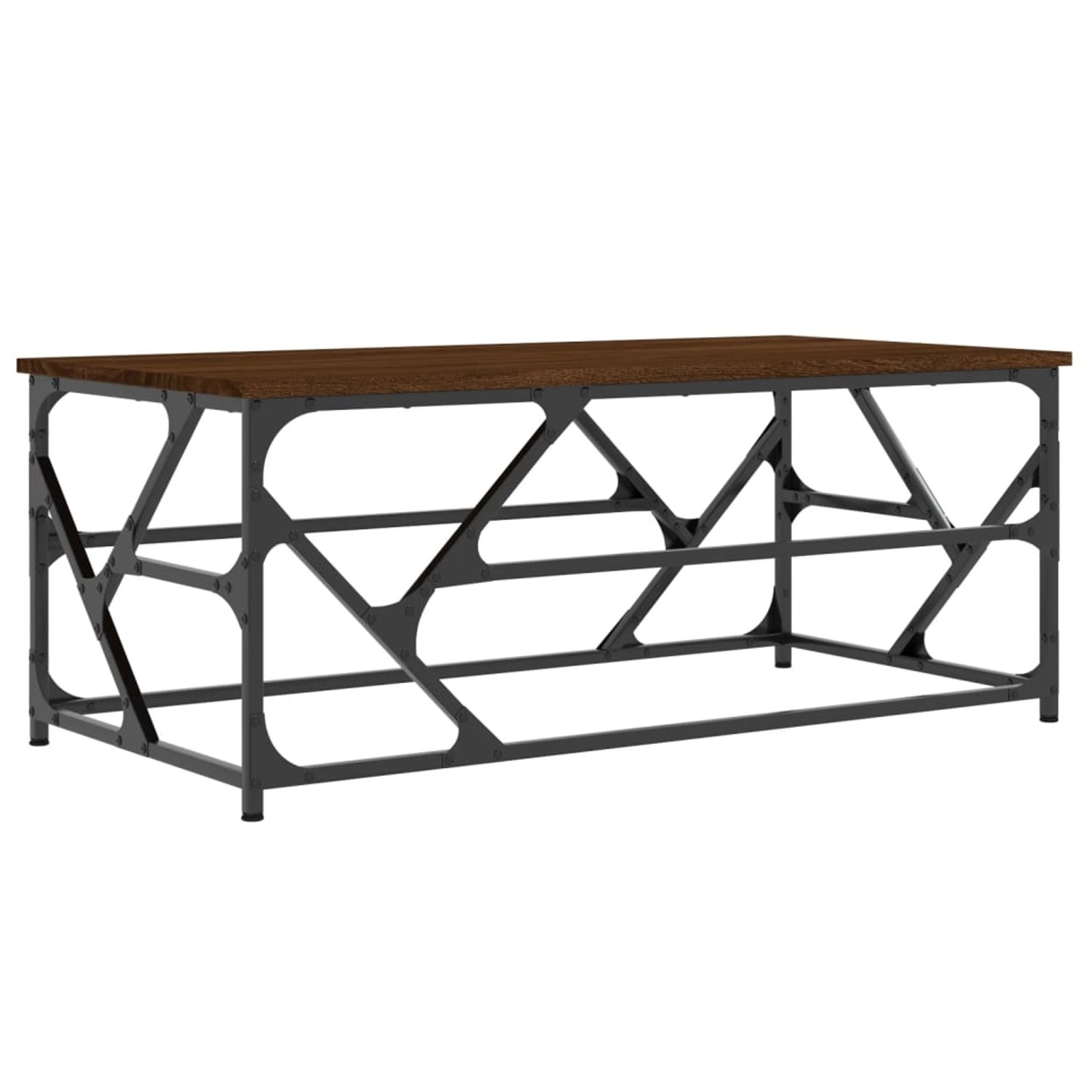 vidaXL Couchtisch Braun Eichen-Optik 100x50x40 cm Holzwerkstoff Modell 3 von VIDAXL