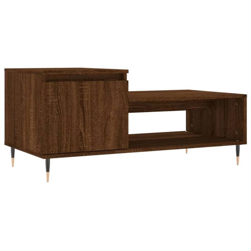 vidaXL Couchtisch Braun Eichen-Optik 100x50x45 cm Holzwerkstoff Modell 2 von VIDAXL