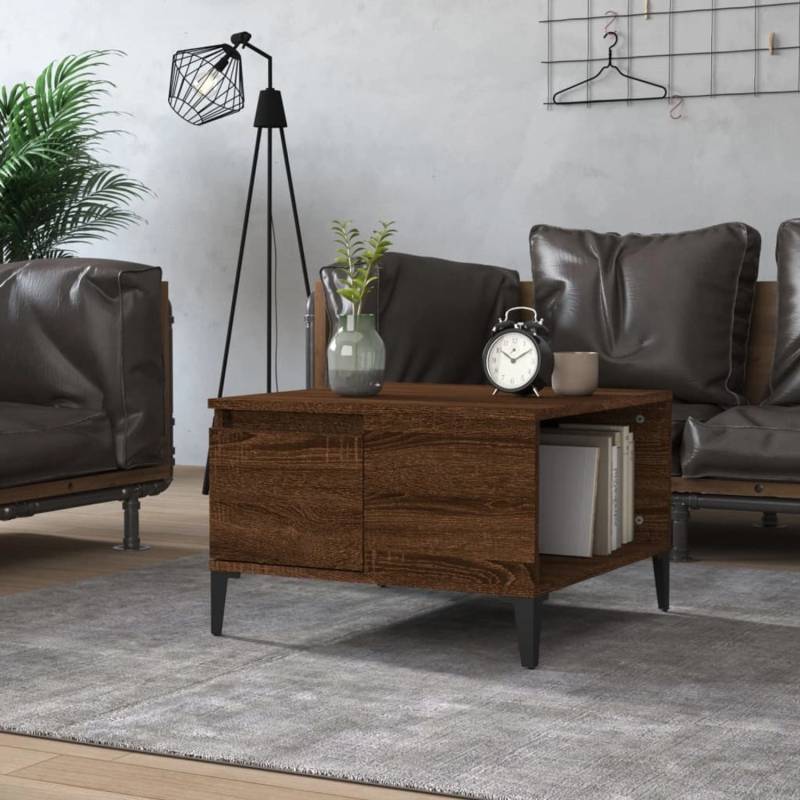 vidaXL Couchtisch Braun Eichen-Optik 55x55x36,5 cm Holzwerkstoff Modell 3 von VIDAXL