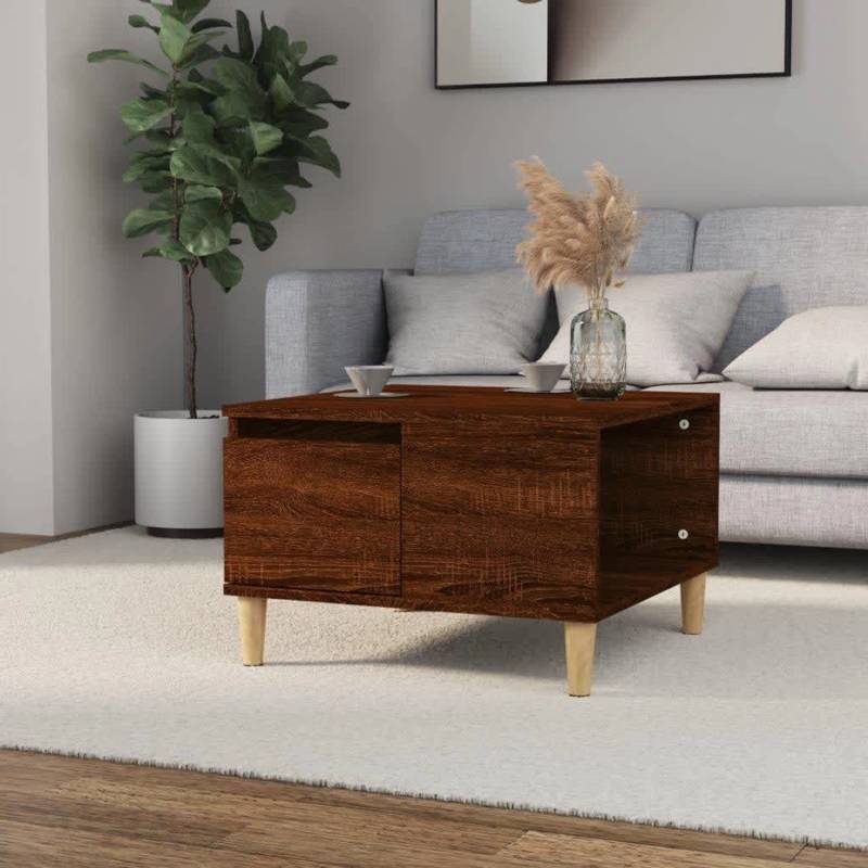 vidaXL Couchtisch Braun Eichen-Optik 55x55x36,5 cm Holzwerkstoff Modell 4 von VIDAXL