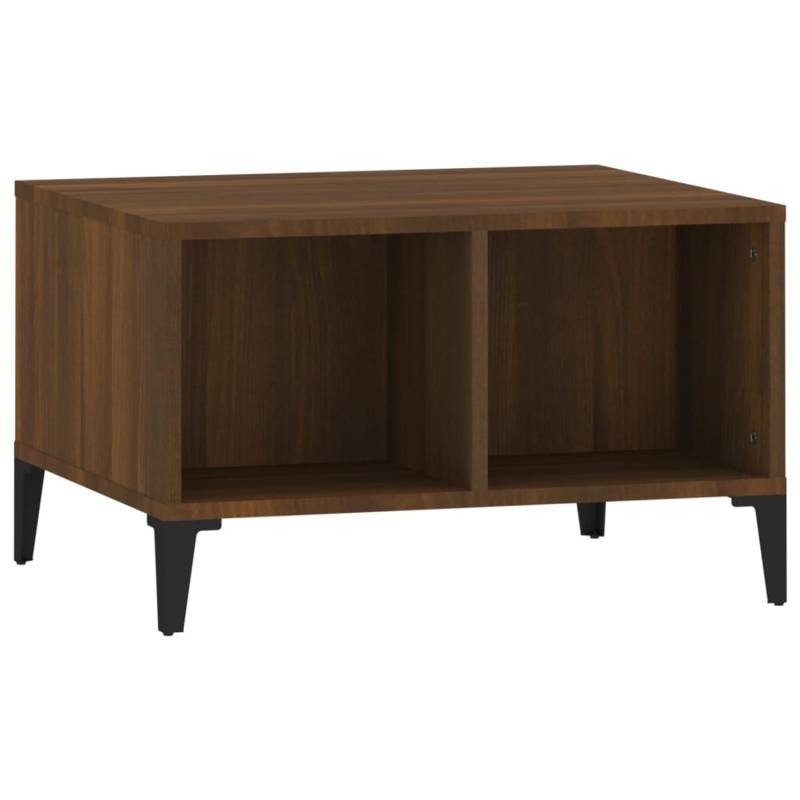 vidaXL Couchtisch Braun Eichen-Optik 60x50x36,5 cm Holzwerkstoff Modell 2 von VIDAXL