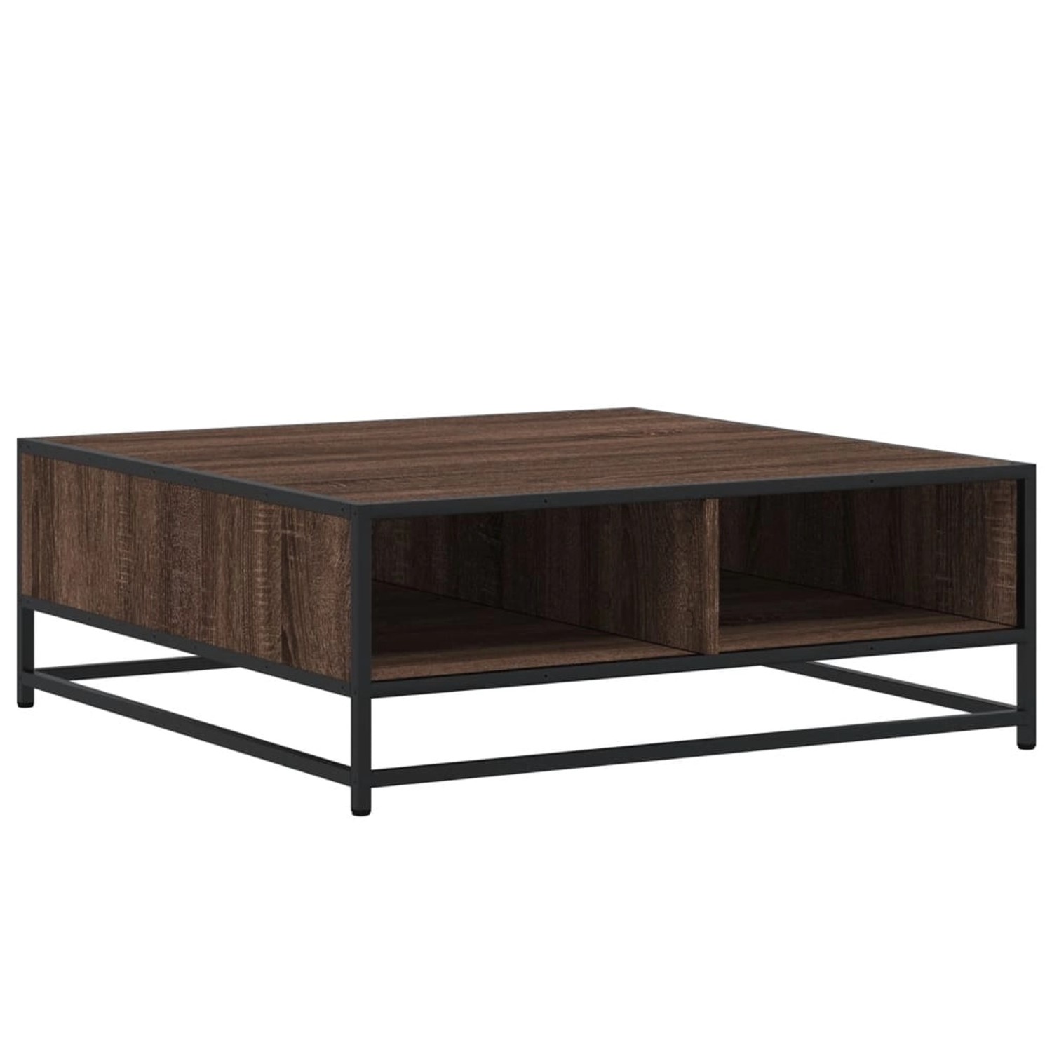vidaXL Couchtisch Braun Eichen-Optik 80x80x30 cm Holzwerkstoff Metall 848773 vidaXL Couchtisch Braun Eichen-Optik 80x80x30 cm Holzwerkstoff Metall 848773 von VIDAXL