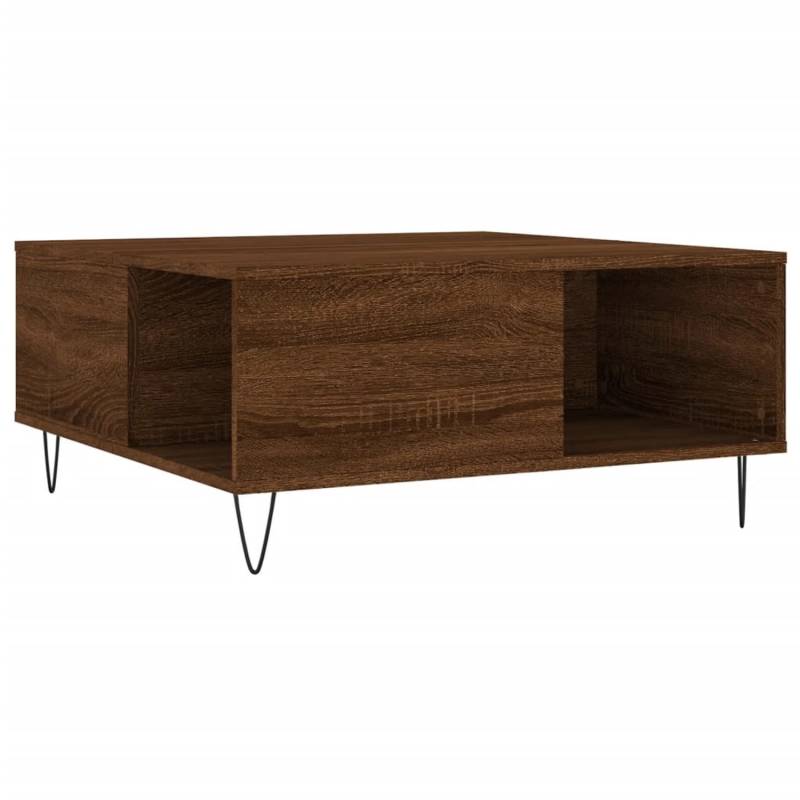 vidaXL Couchtisch Braun Eichen-Optik 80x80x36,5 cm Holzwerkstoff Modell 5 von VIDAXL