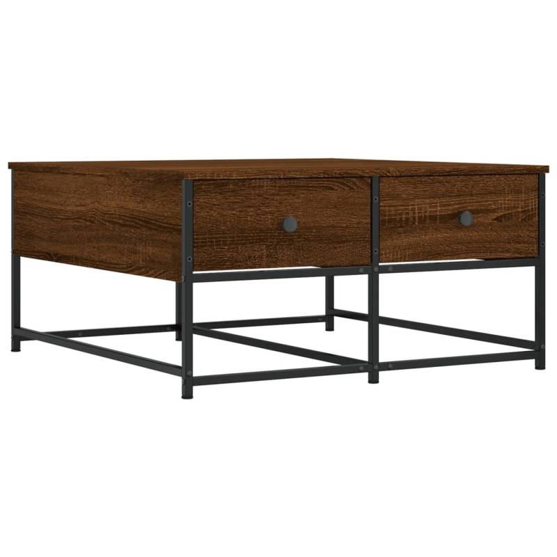 vidaXL Couchtisch Braun Eichen-Optik 80x80x40 cm Holzwerkstoff von VIDAXL