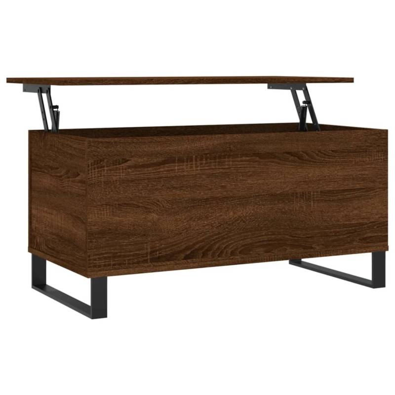 vidaXL Couchtisch Braun Eichen-Optik 90x44,5x45 cm Holzwerkstoff Modell 4 von VIDAXL