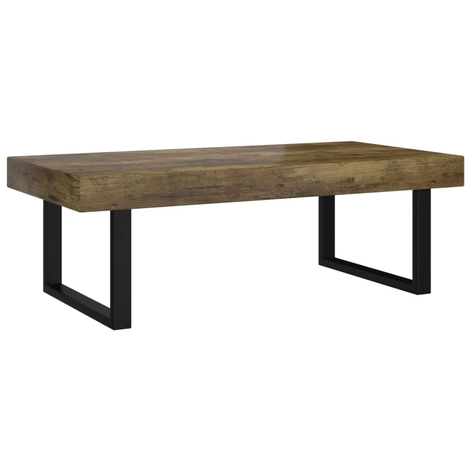 vidaXL Couchtisch Dunkelbraun und Schwarz 120x60x40 cm MDF und Eisen vidaXL Couchtisch Dunkelbraun und Schwarz 120x60x40 cm MDF und Eisen von VIDAXL