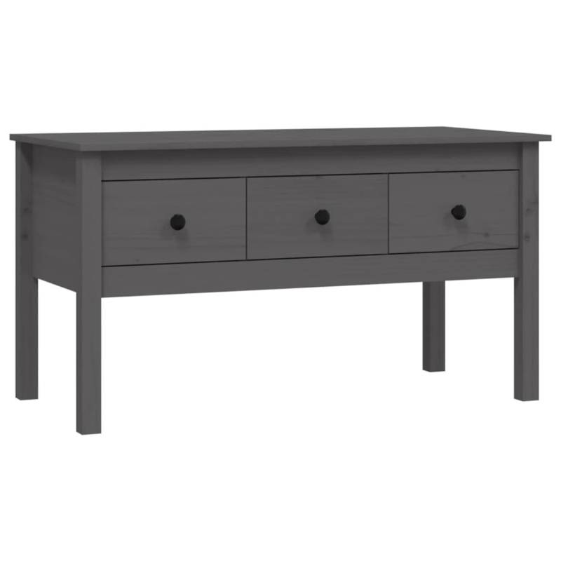 vidaXL Couchtisch Grau 102x49x55 cm Massivholz Kiefer von VIDAXL