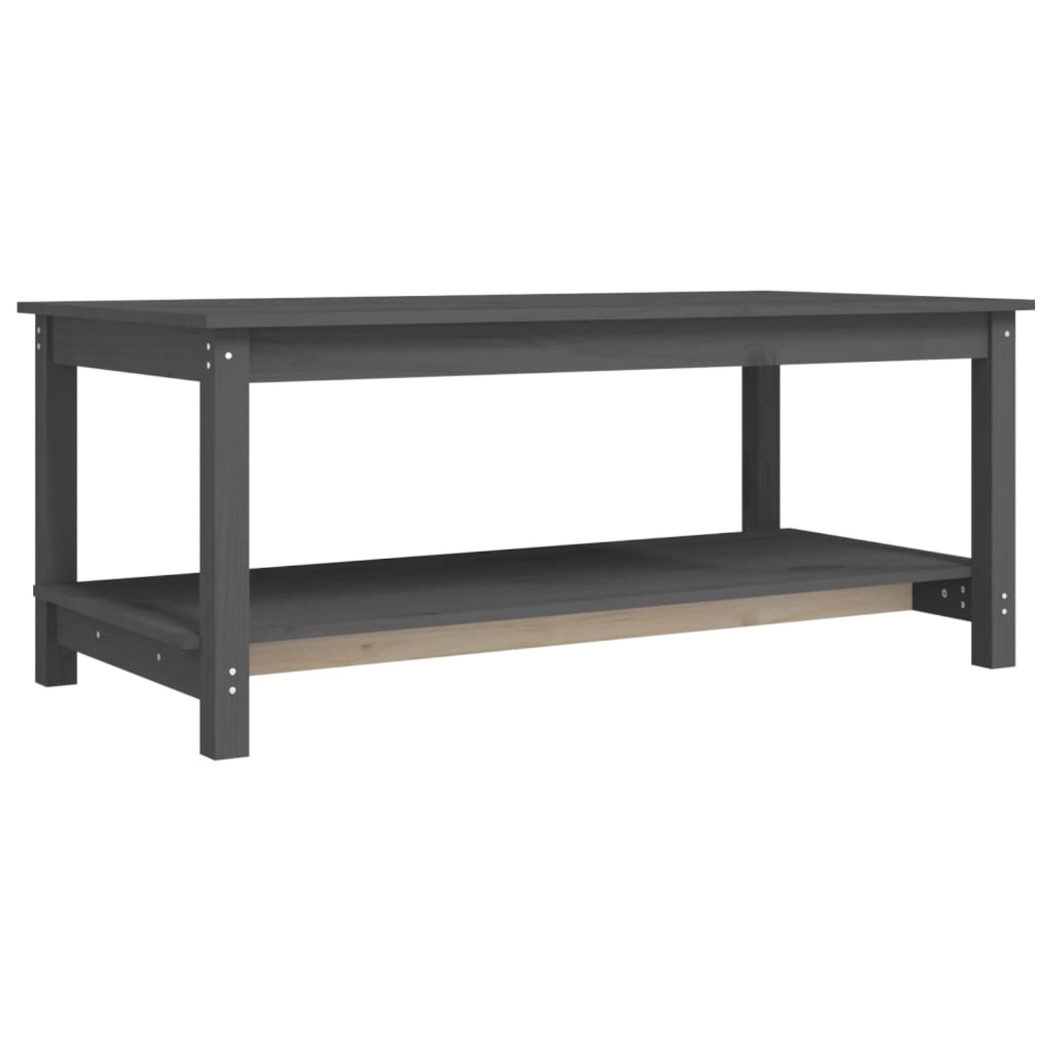vidaXL Couchtisch Grau 110x55x45 cm Massivholz Kiefer Modell 2 vidaXL Couchtisch Grau 110x55x45 cm Massivholz Kiefer Modell 2 von VIDAXL