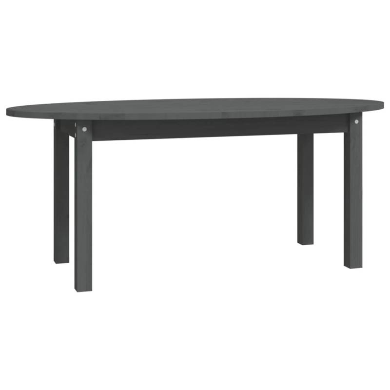 vidaXL Couchtisch Grau 110x55x45 cm Massivholz Kiefer Modell 3 von VIDAXL