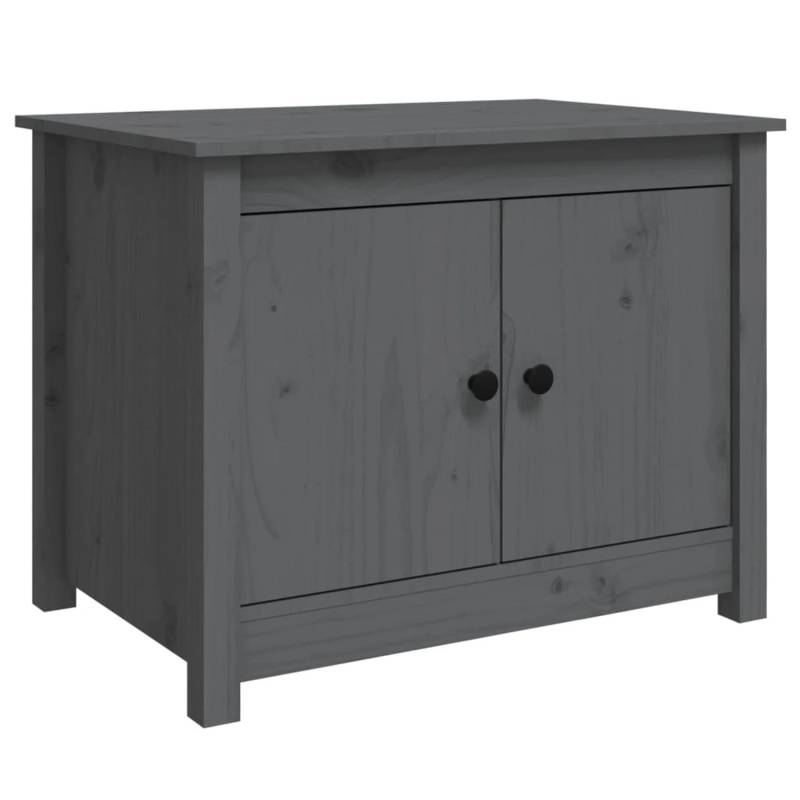 vidaXL Couchtisch Grau 71x49x55 cm Massivholz Kiefer Modell 1 von VIDAXL