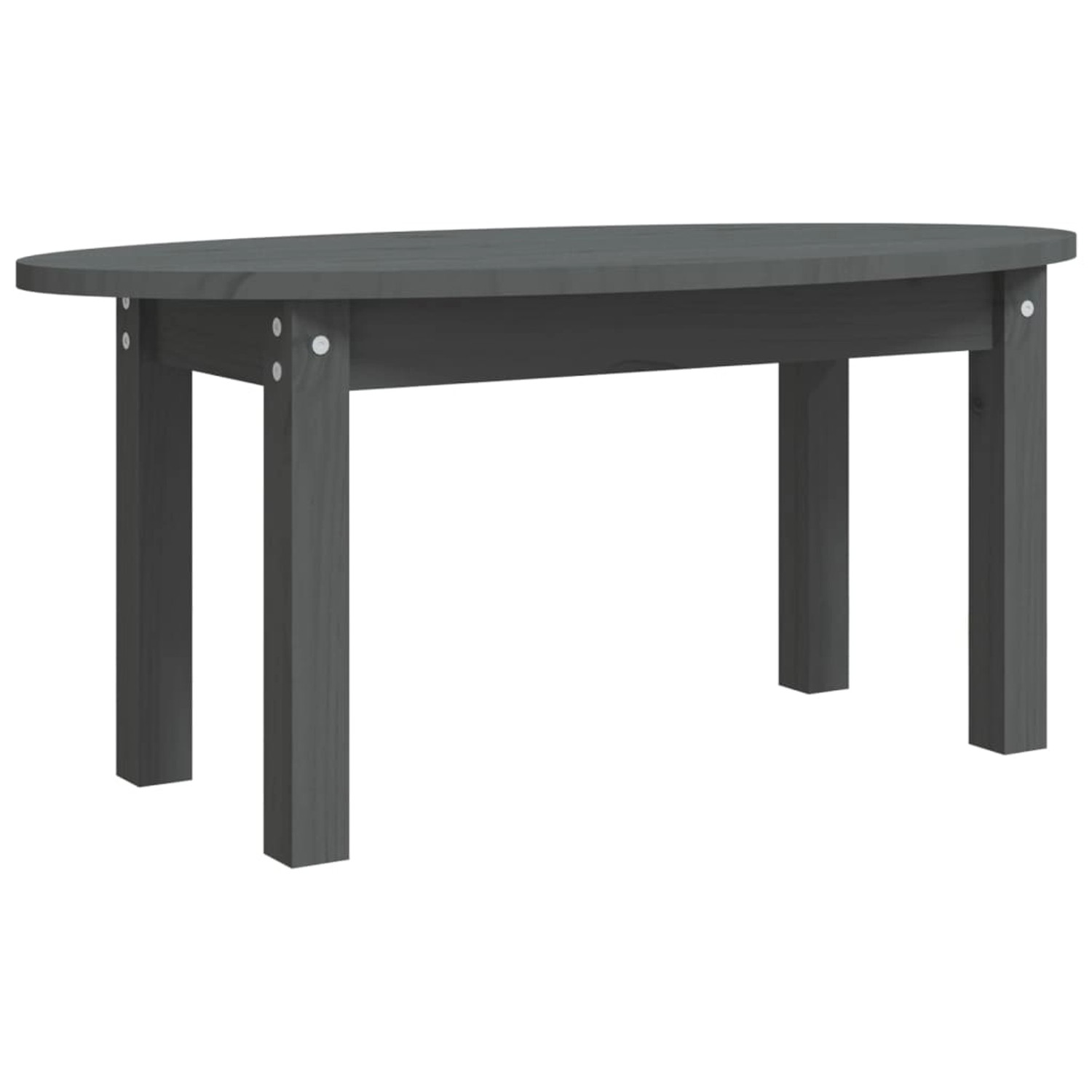vidaXL Couchtisch Grau 80x40x35 cm Massivholz Kiefer vidaXL Couchtisch Grau 80x40x35 cm Massivholz Kiefer von VIDAXL