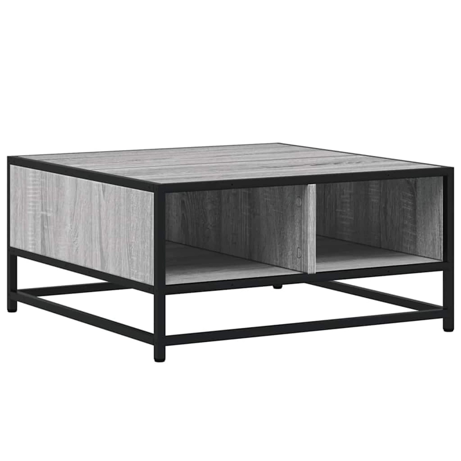 vidaXL Couchtisch Grau Sonoma 60,5x60,5x30 cm Holzwerkstoff und Metall 848767 von VIDAXL