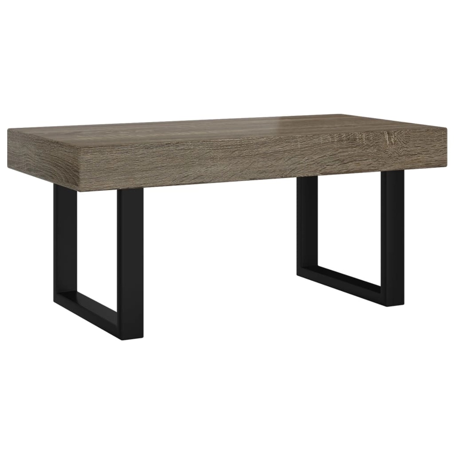 vidaXL Couchtisch Grau und Schwarz 90x45x40 cm MDF und Eisen vidaXL Couchtisch Grau und Schwarz 90x45x40 cm MDF und Eisen von VIDAXL