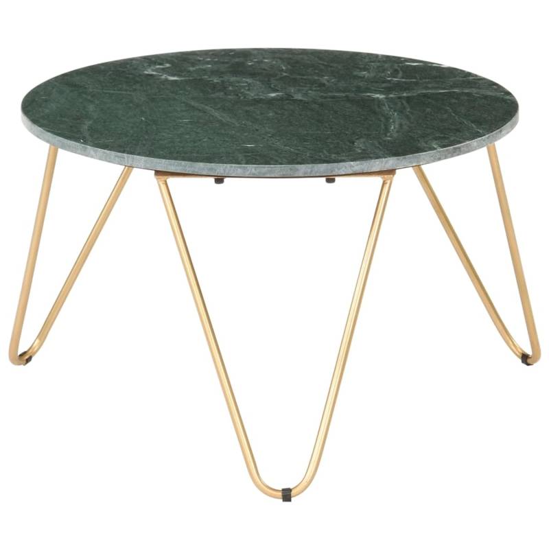 vidaXL Couchtisch Grün 65x65x42 cm Echtstein in Marmoroptik 286447 von VIDAXL