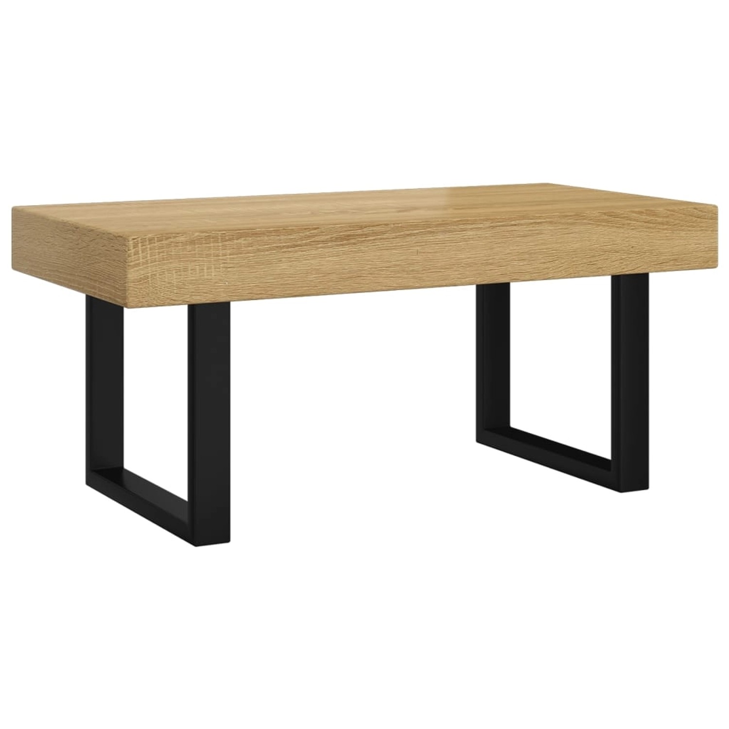vidaXL Couchtisch Hellbraun und Schwarz 90x45x40 cm MDF und Eisen vidaXL Couchtisch Hellbraun und Schwarz 90x45x40 cm MDF und Eisen von VIDAXL
