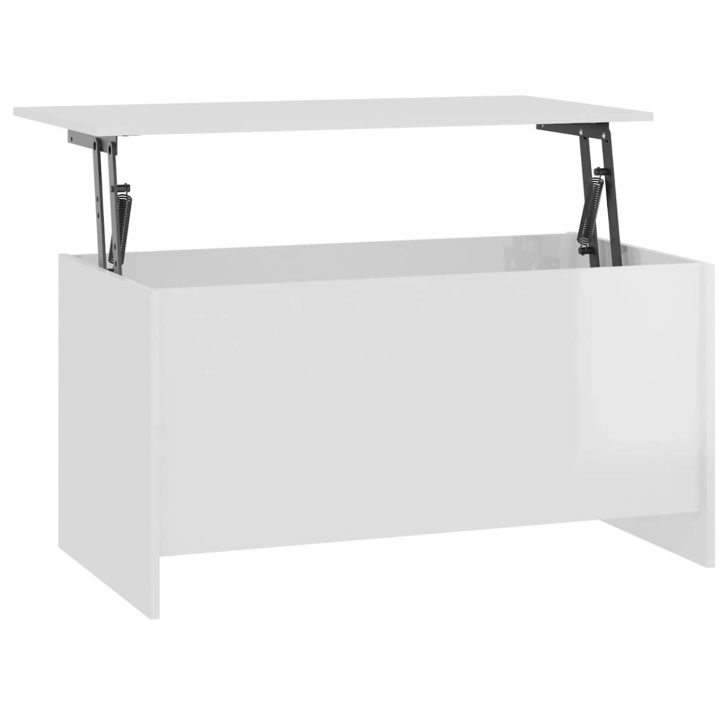 vidaXL Couchtisch Hochglanz-Weiß 102x55,5x52,5 cm Holzwerkstoff 809671 von VIDAXL