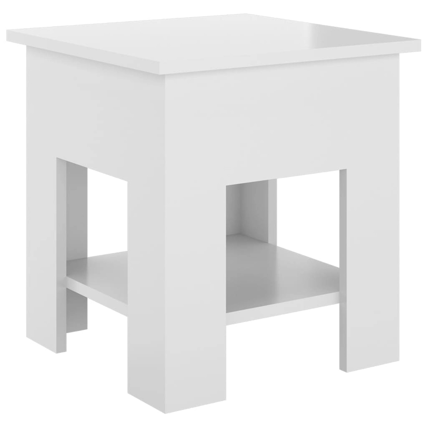 vidaXL Couchtisch Hochglanz-Weiß 40x40x42 cm Holzwerkstoff 810277 von VIDAXL