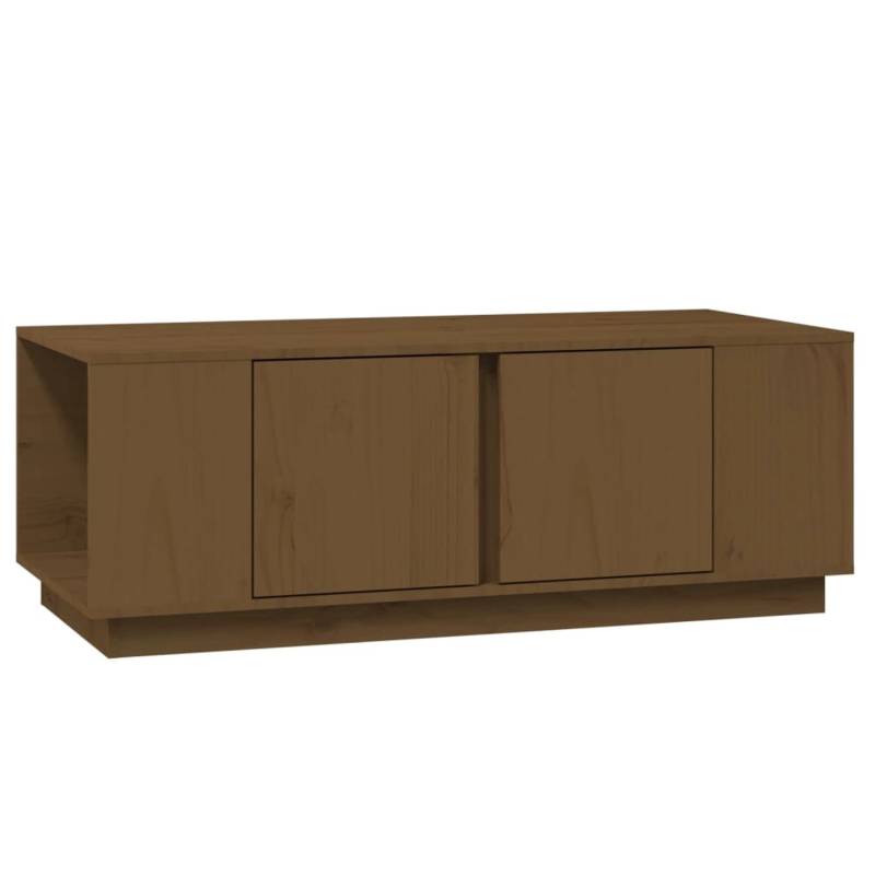 vidaXL Couchtisch Honigbraun 110x50x40 cm Massivholz Kiefer Modell 3 von VIDAXL