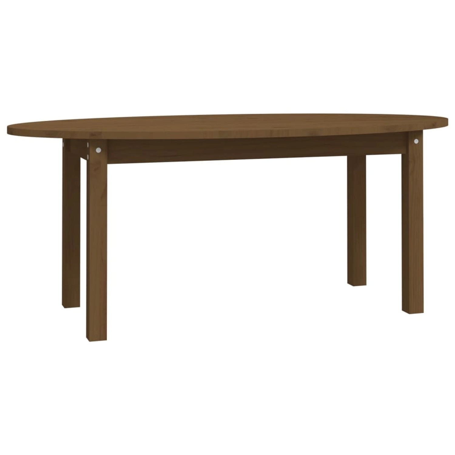 vidaXL Couchtisch Honigbraun 110x55x45 cm Massivholz Kiefer Modell 2 von VIDAXL