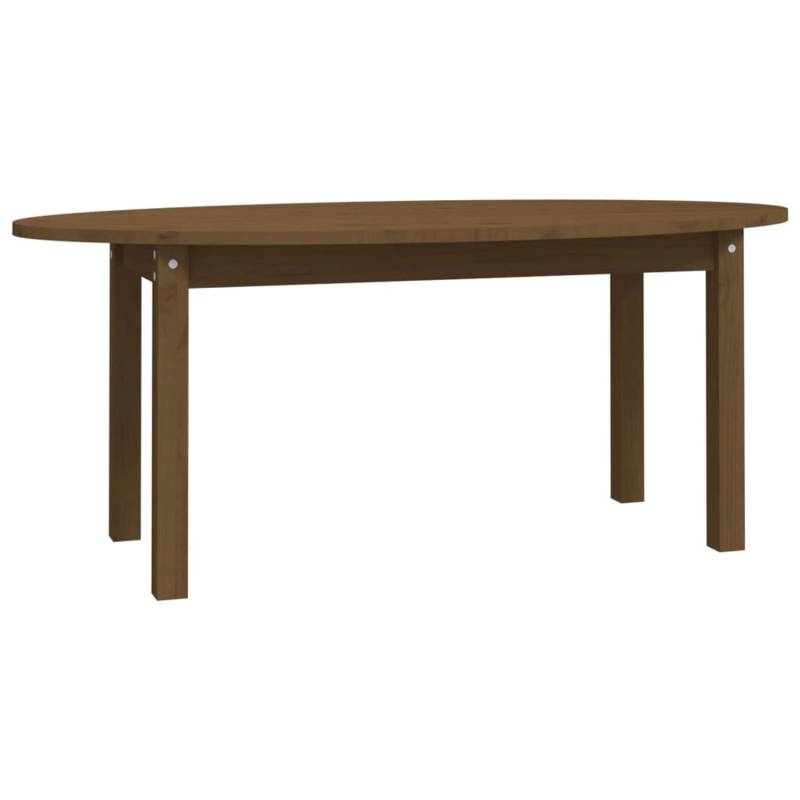 vidaXL Couchtisch Honigbraun 110x55x45 cm Massivholz Kiefer Modell 2 von VIDAXL