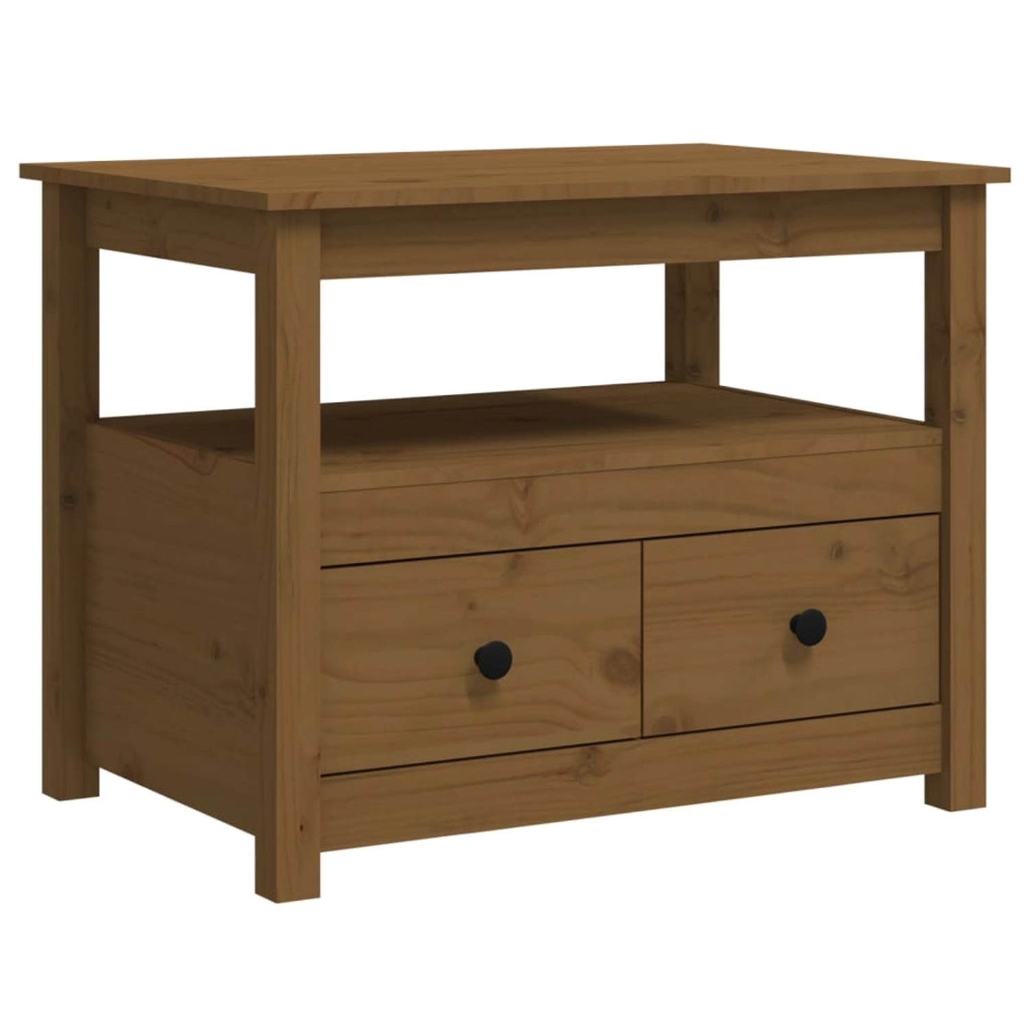 vidaXL Couchtisch Honigbraun 71x49x55 cm Massivholz Kiefer Modell 1 vidaXL Couchtisch Honigbraun 71x49x55 cm Massivholz Kiefer Modell 1 von VIDAXL