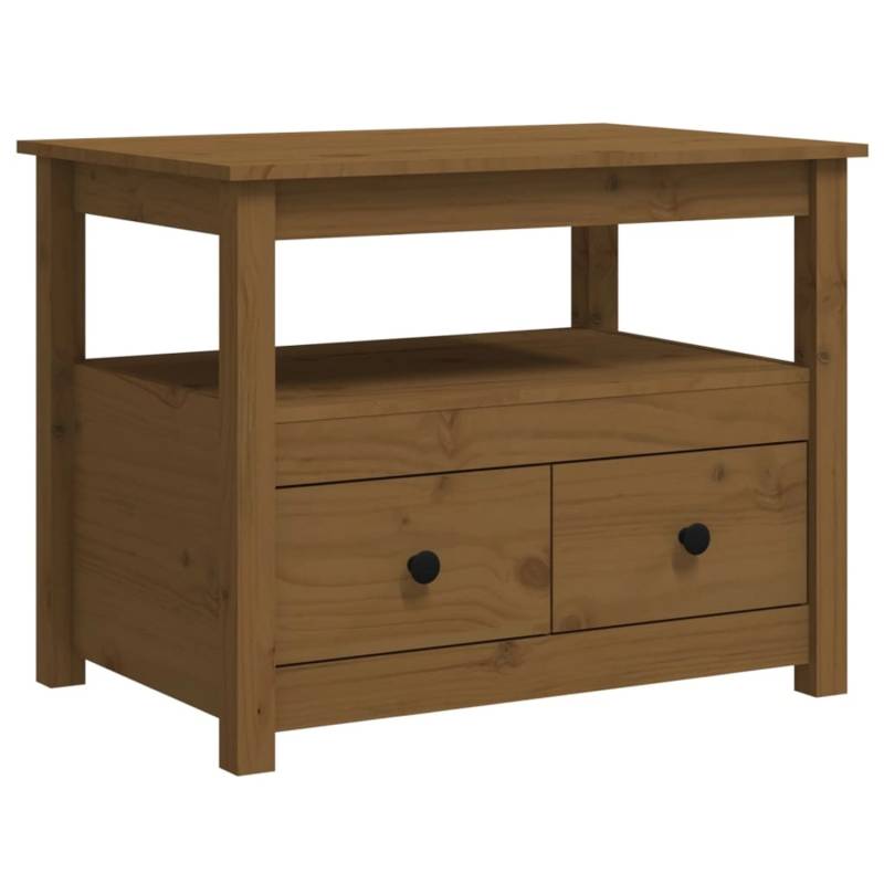 vidaXL Couchtisch Honigbraun 71x49x55 cm Massivholz Kiefer Modell 1 von VIDAXL