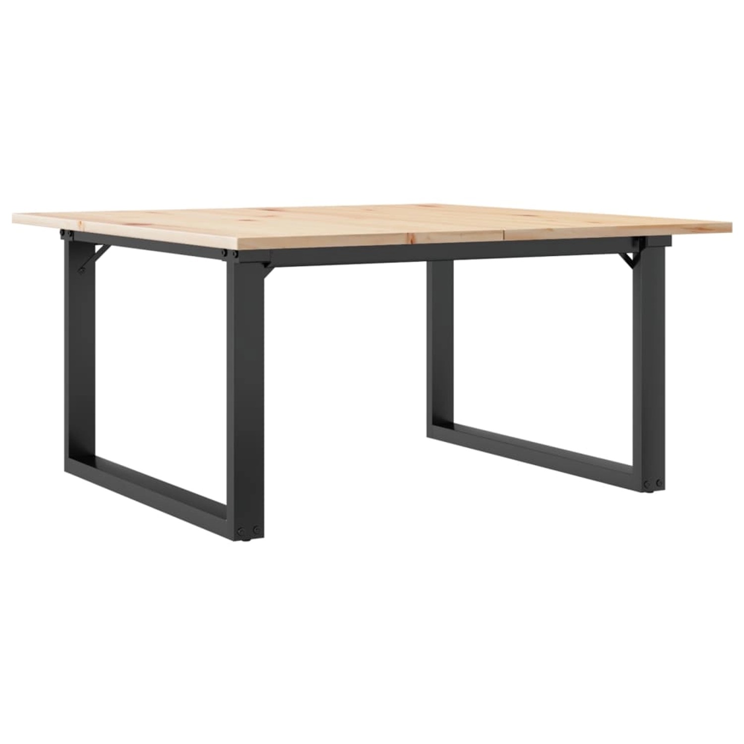vidaXL Couchtisch O-Gestell 90x90x45cm Massivholz Kiefer und Gusseisen vidaXL Couchtisch O-Gestell 90x90x45cm Massivholz Kiefer und Gusseisen von VIDAXL