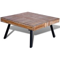 Couchtische Kaffeetisch Quadratisch Recyceltes Holz Teak vidaXL von BONNEVIE