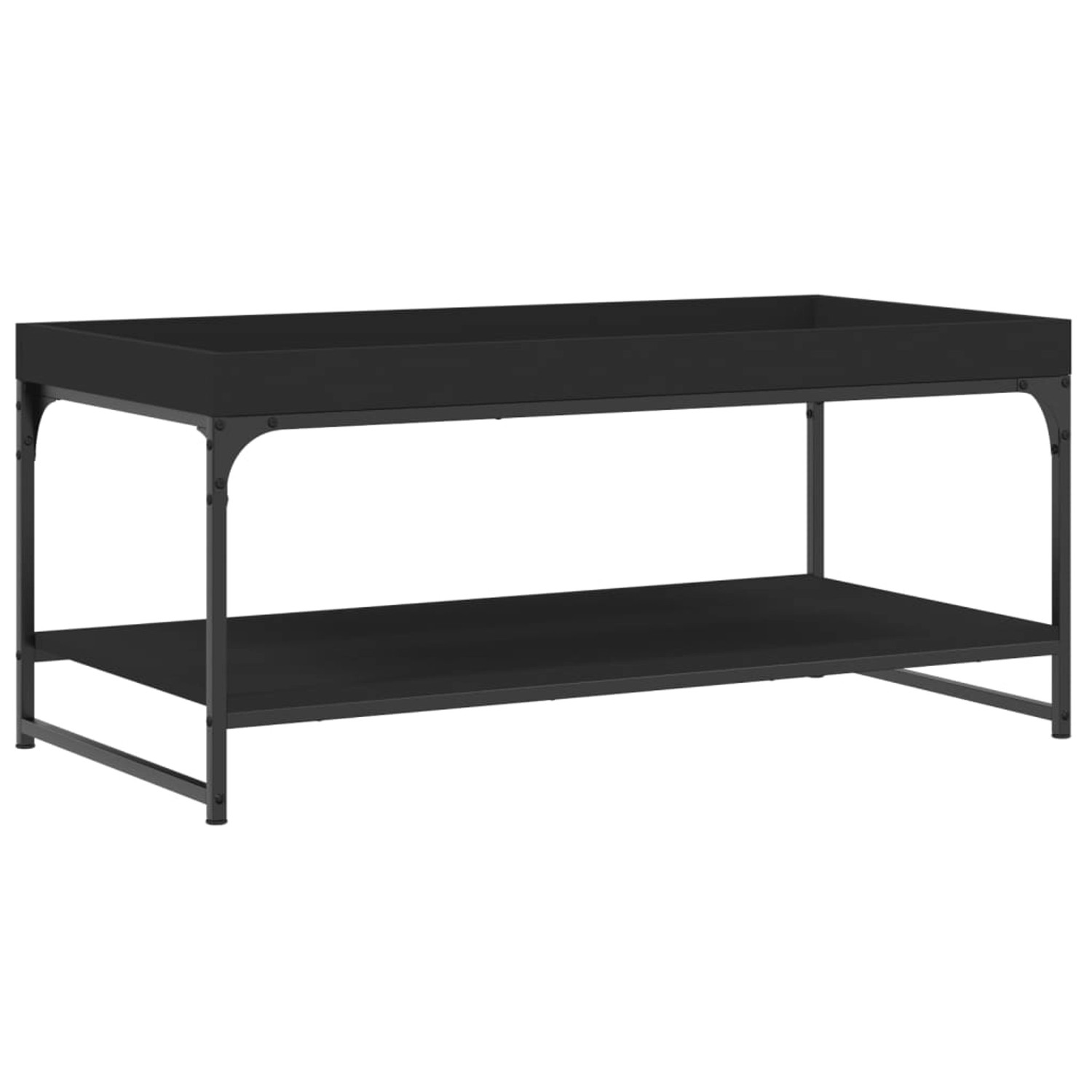 vidaXL Couchtisch Schwarz 100x49x45 cm Holzwerkstoff von VIDAXL