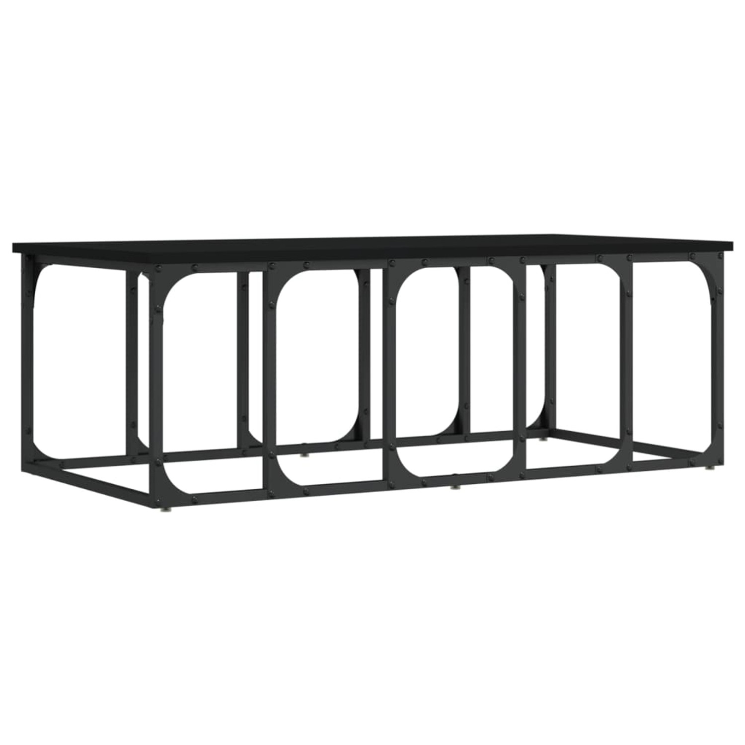 vidaXL Couchtisch Schwarz 100x50x35,5 cm Holzwerkstoff von VIDAXL