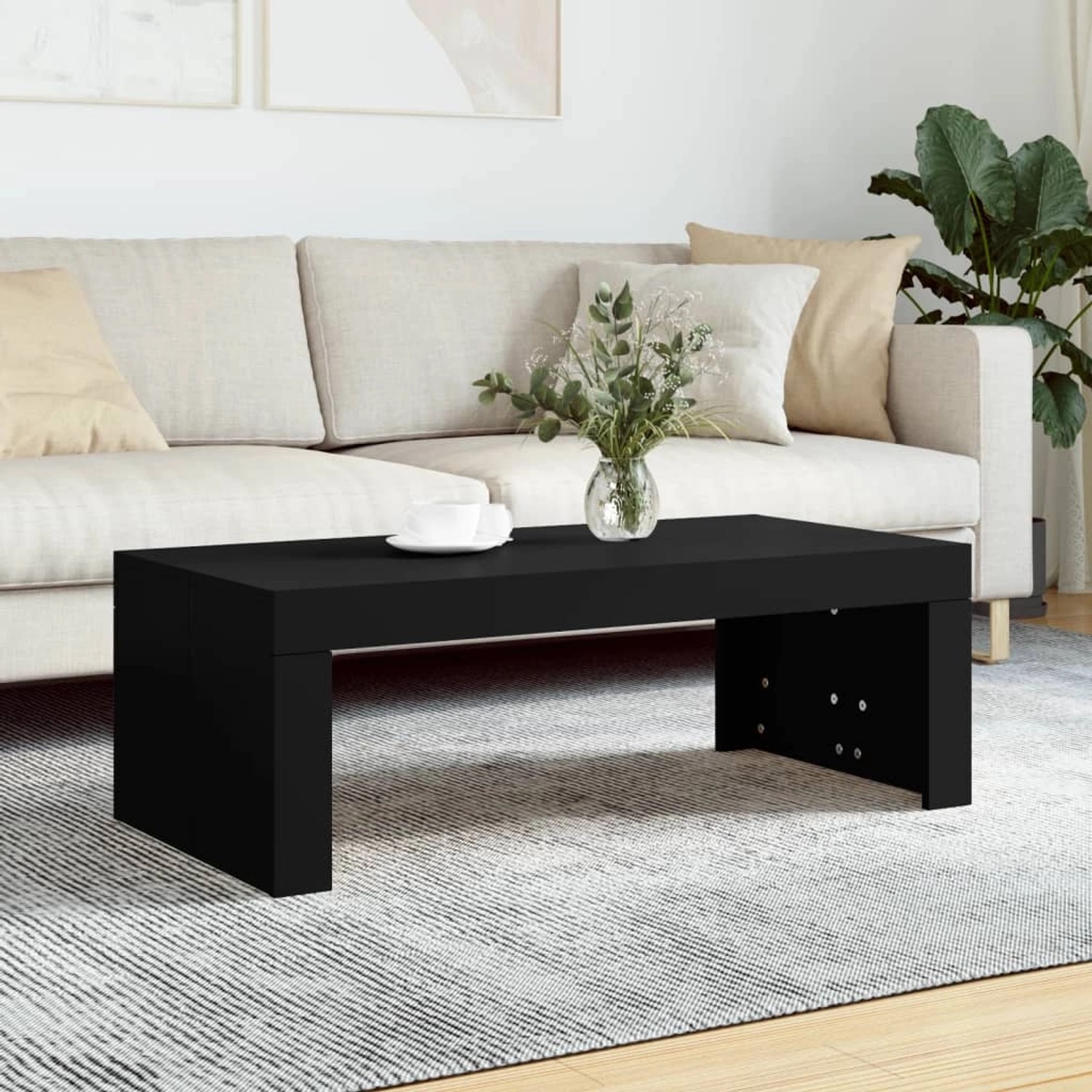 vidaXL Couchtisch Schwarz 102x50x36 cm Holzwerkstoff von VIDAXL