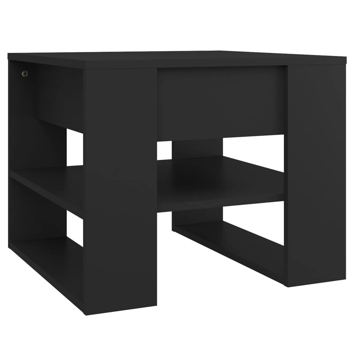 vidaXL Couchtisch Schwarz 55,5x55x45 cm Holzwerkstoff von VIDAXL