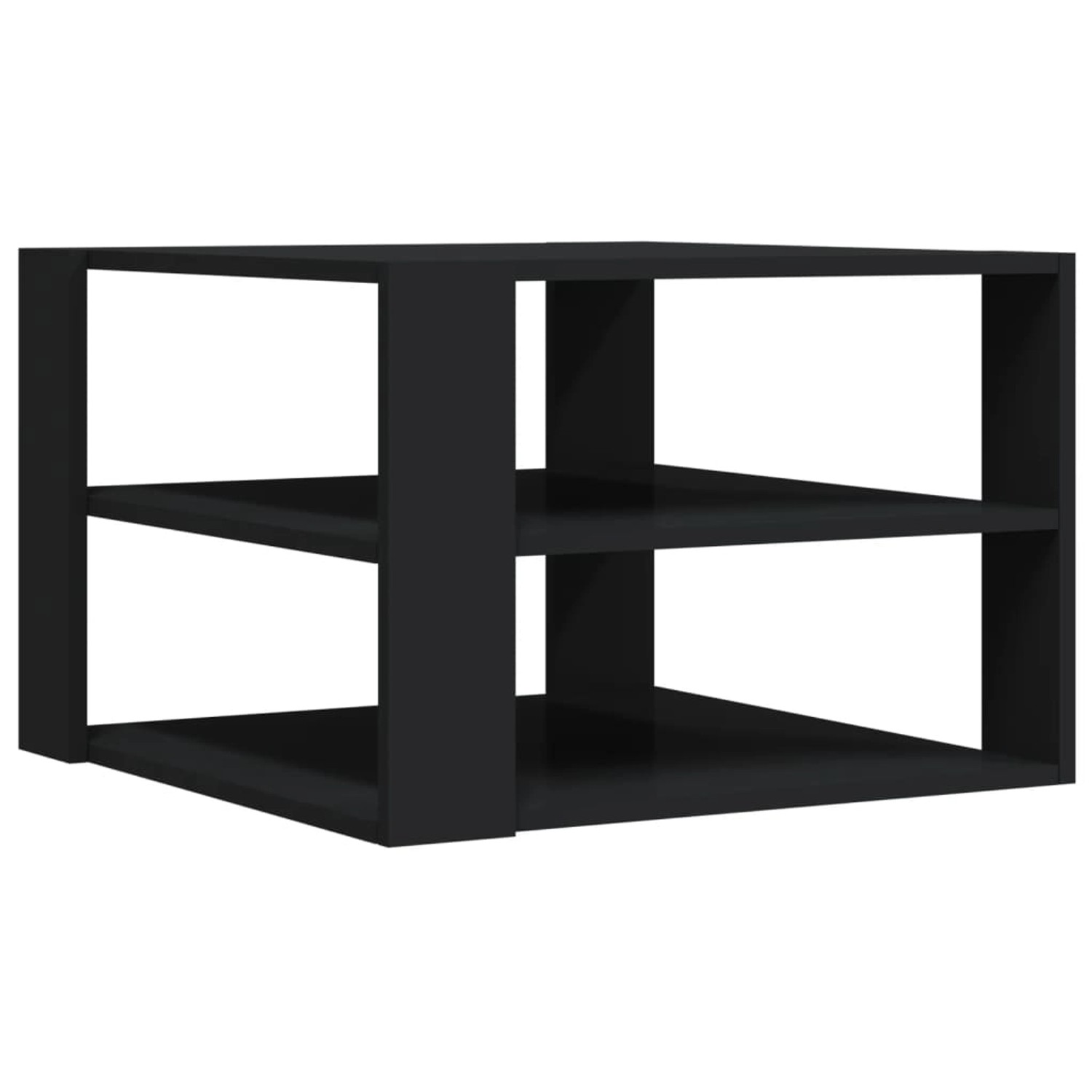 vidaXL Couchtisch Schwarz 59,5x59,5x40 cm Holzwerkstoff von VIDAXL