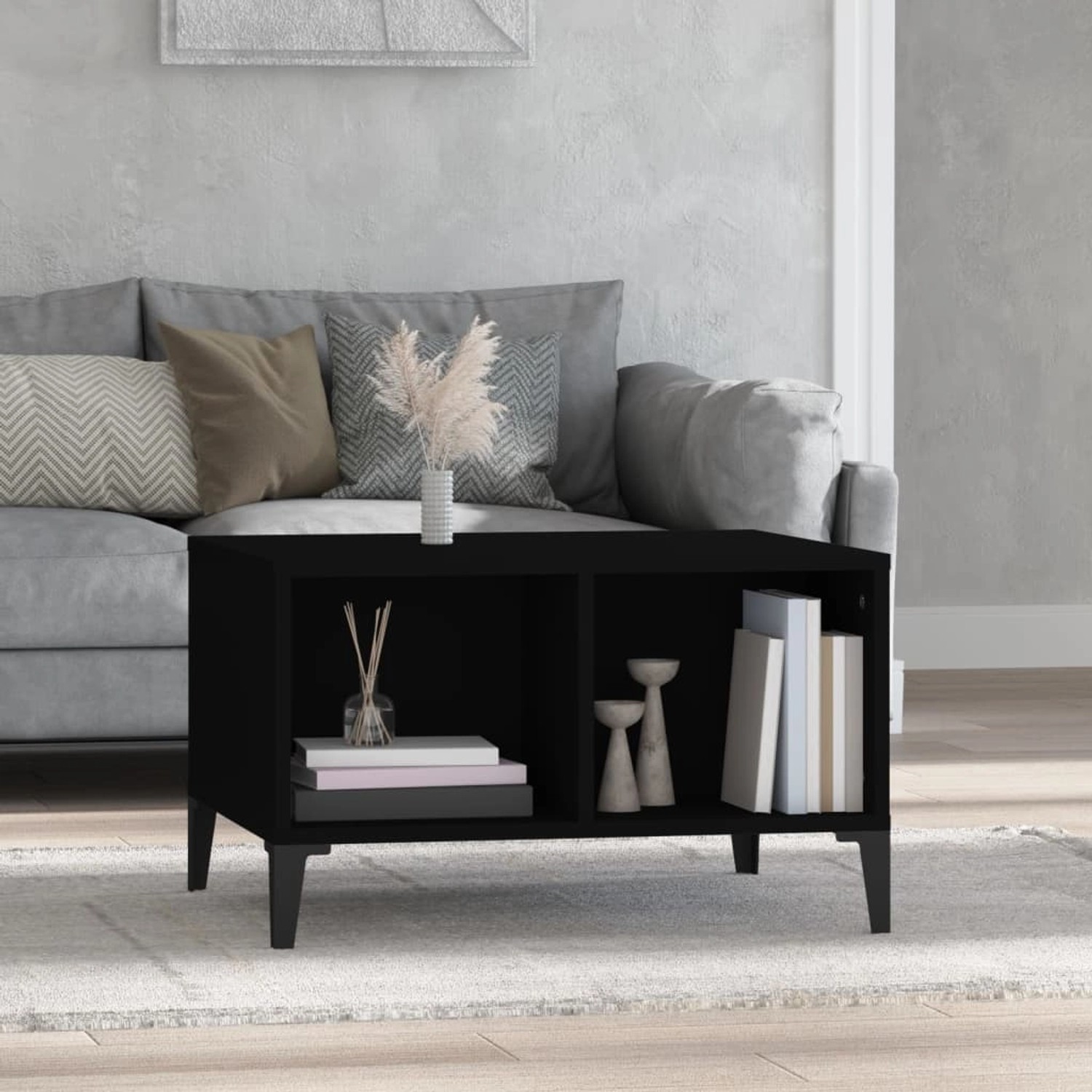 vidaXL Couchtisch Schwarz 60x50x36,5 cm Holzwerkstoff Modell 5 von VIDAXL