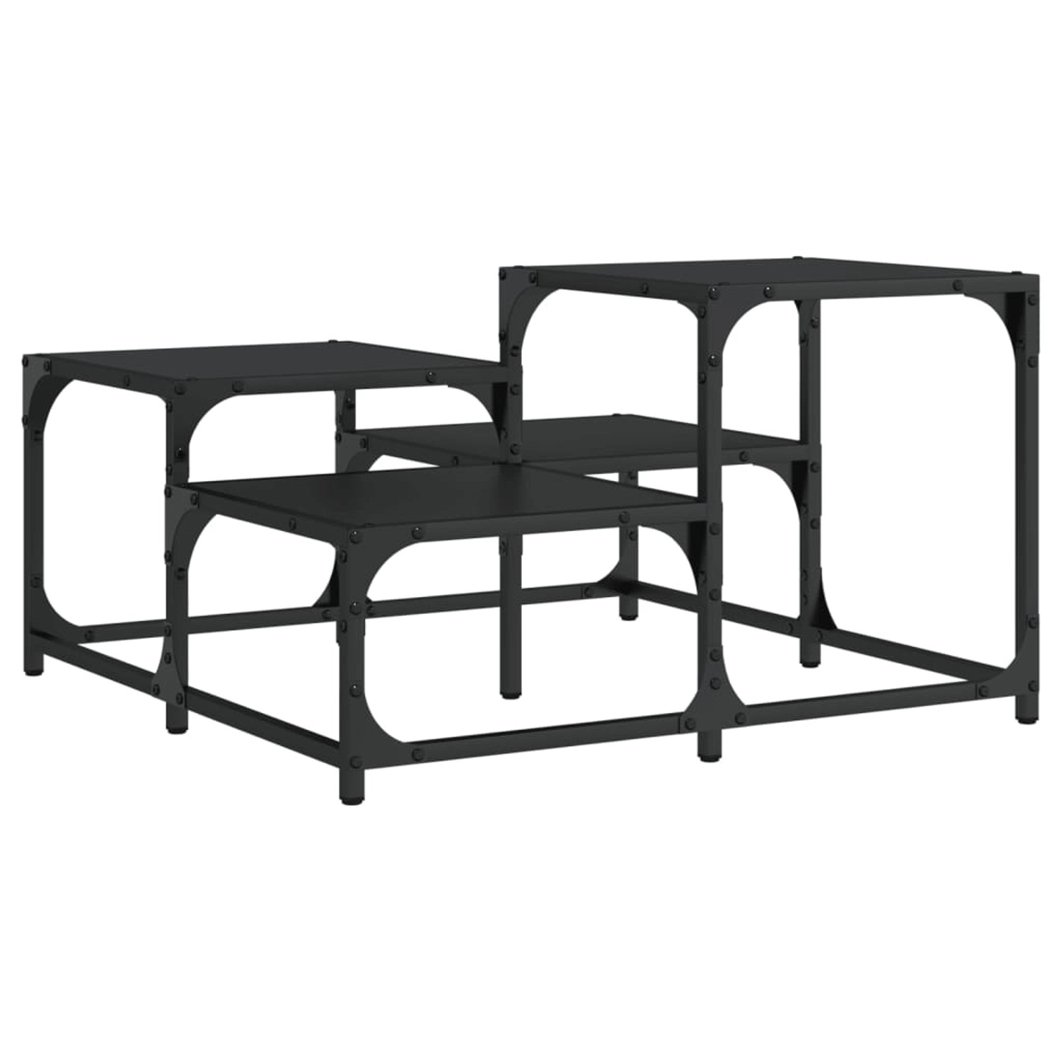 vidaXL Couchtisch Schwarz 68x68x40 cm Holzwerkstoff von VIDAXL