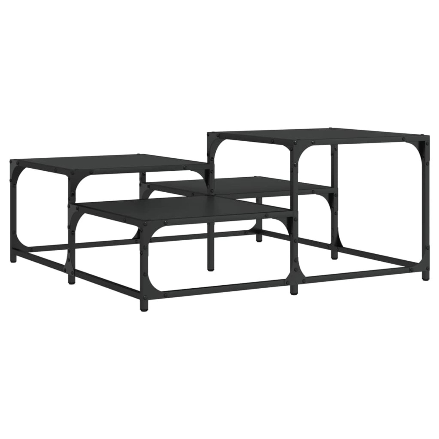 vidaXL Couchtisch Schwarz 87,5x87,5x40 cm Holzwerkstoff von VIDAXL