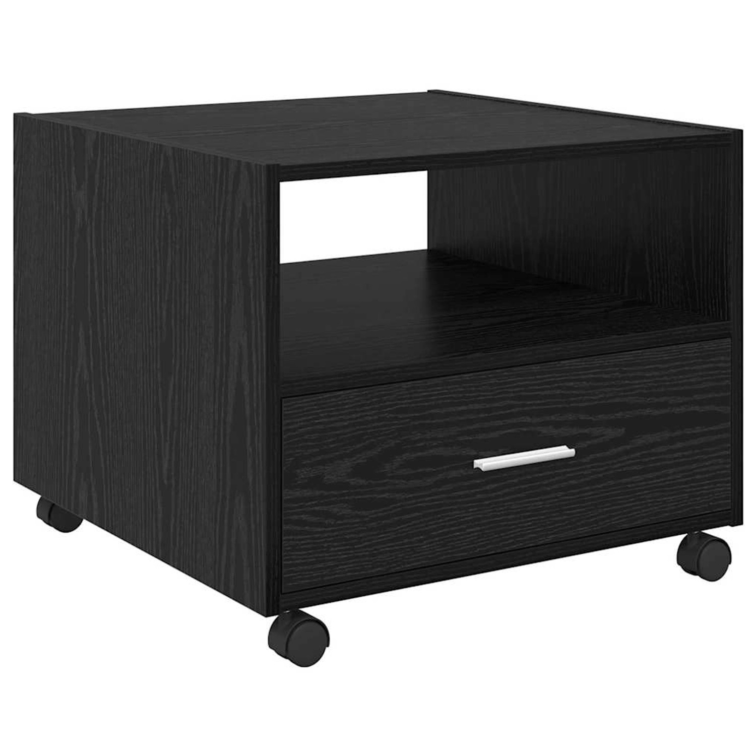 vidaXL Couchtisch Schwarz Eichen-Optik 55 x 55 x 45 cm Holzwerkstoff 880470 von VIDAXL