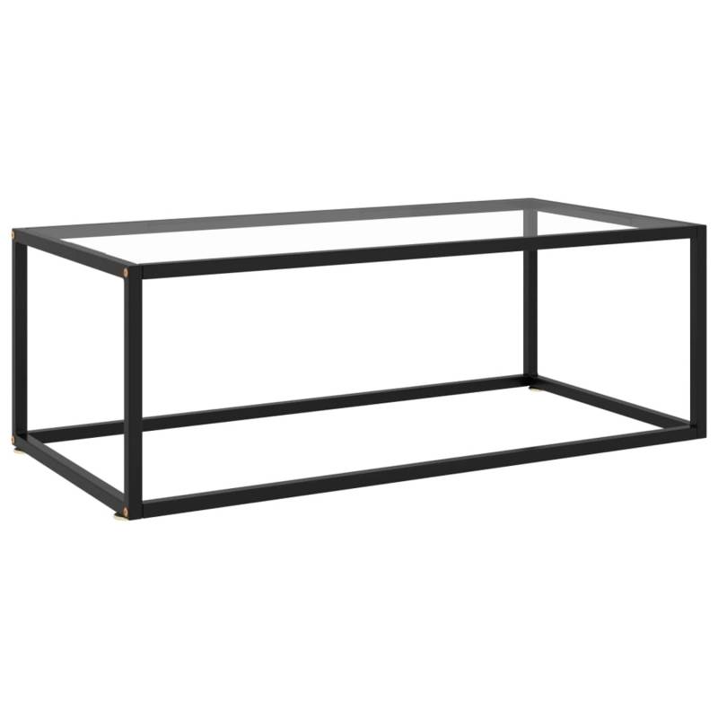 vidaXL Couchtisch Schwarz mit Hartglas 100x50x35 cm 322879 von VIDAXL