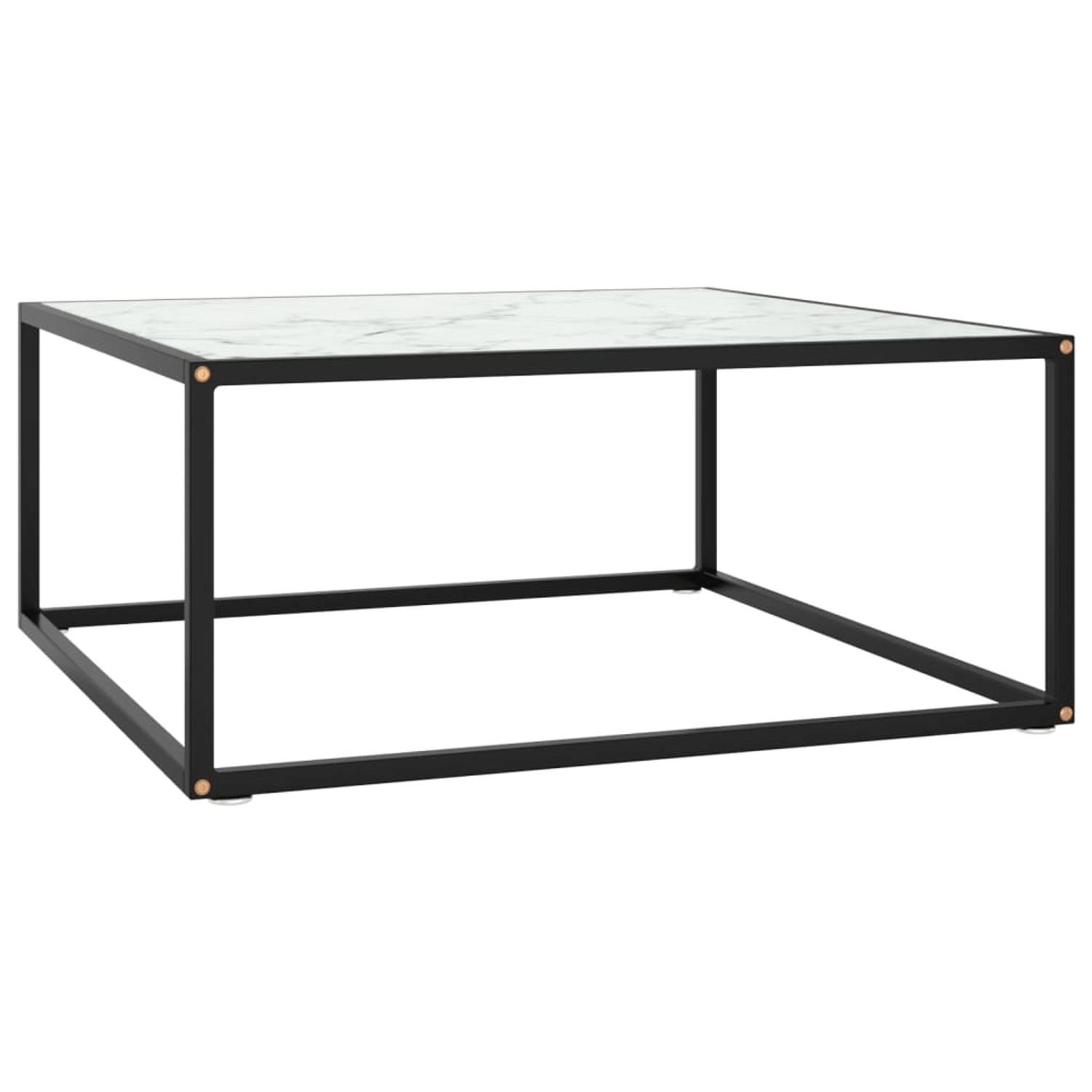 vidaXL Couchtisch Schwarz mit Weißem Glas in Marmor-Optik 80x80x35 cm 322877 vidaXL Couchtisch Schwarz mit Weißem Glas in Marmor-Optik 80x80x35 cm 322877 von VIDAXL